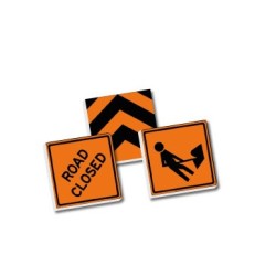 2x2 Verkehrsschilder Set - orange