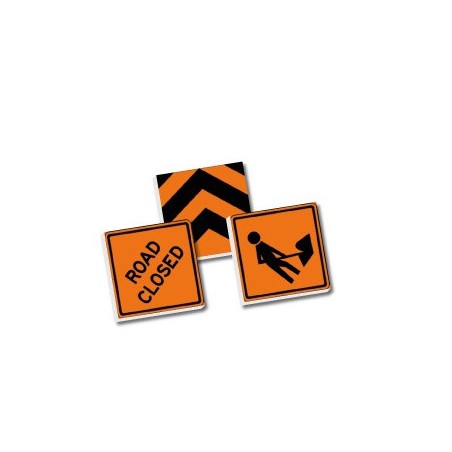 2x2 verkeersborden set - oranje 2x2 verkeersborden set - oranje