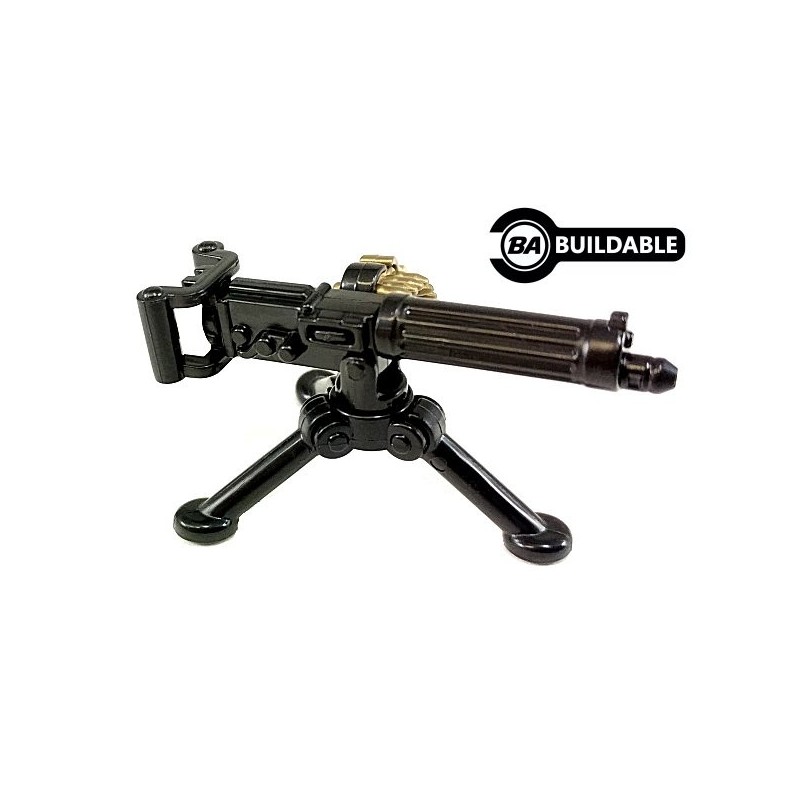 BrickArms Vickers Machine Gun with Ammo & Tripod Weapons for Brick Minifigures 