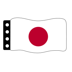 Vlag:  Japan