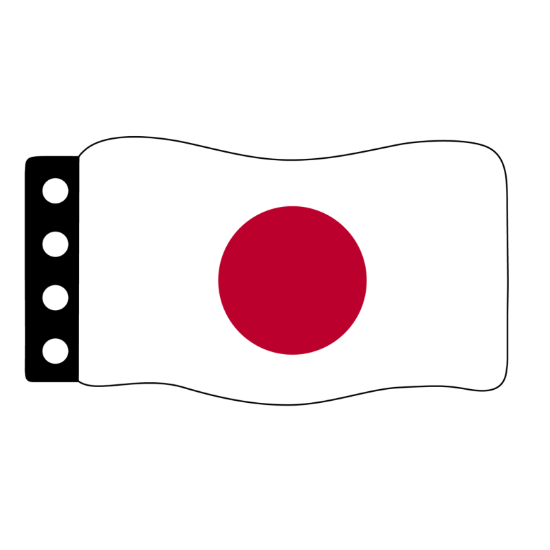 Vlag:  Japan