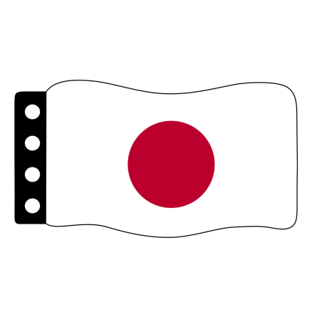 Vlag:  Japan