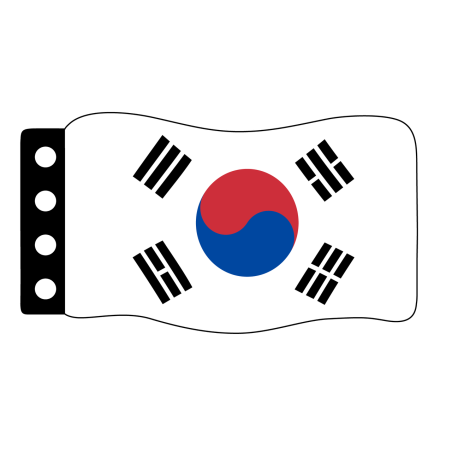 Vlag:  Zuid Korea