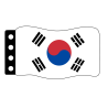 Vlag:  Zuid Korea