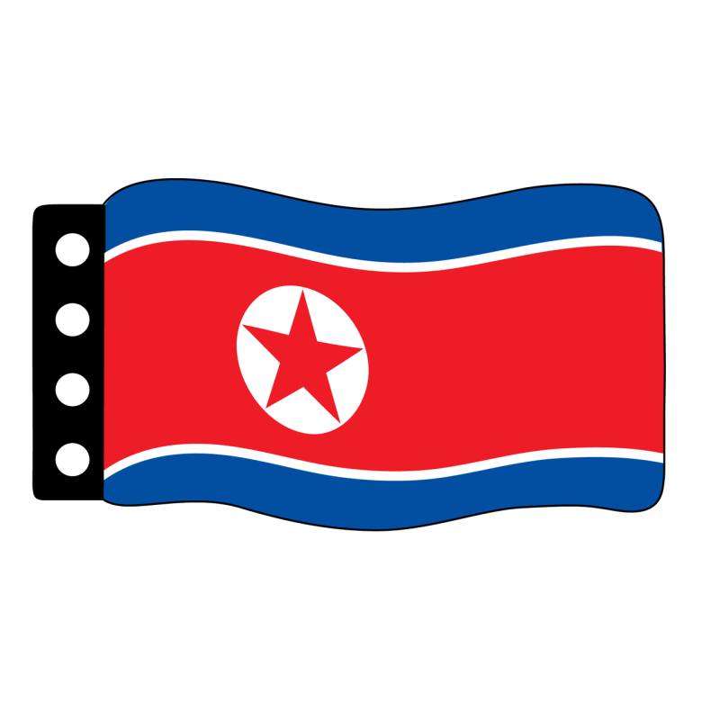 Vlag:  Noord Korea