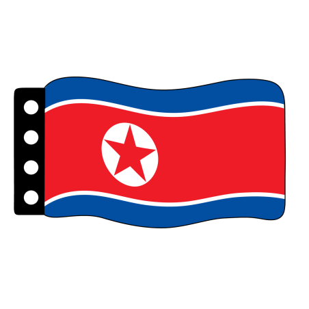 Flag :  North Korea