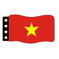 Flag :  Vietnam
