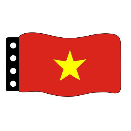Vlag:  Vietnam