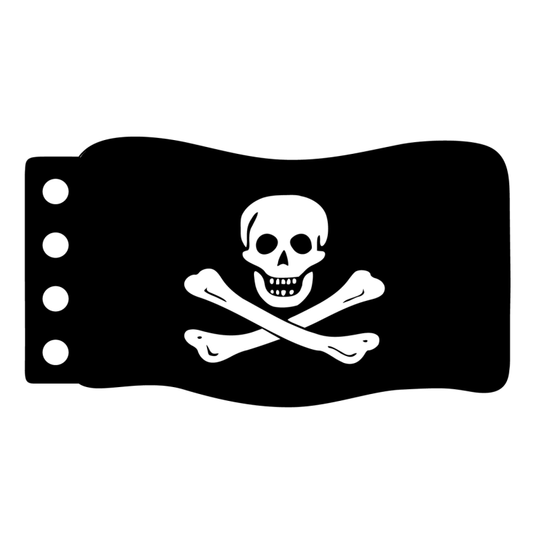 Vlag:  Piraten Vlag