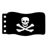 Vlag:  Piraten Vlag