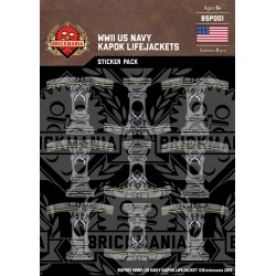 WK2 - US Navy Kapok Lifejackets - Sticker Pack