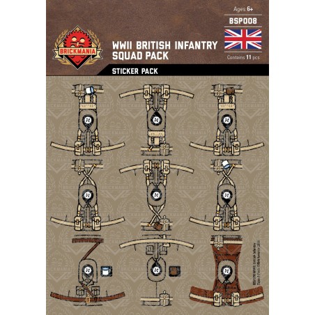 WK2 - Britische Infanterie - Sticker Pack
