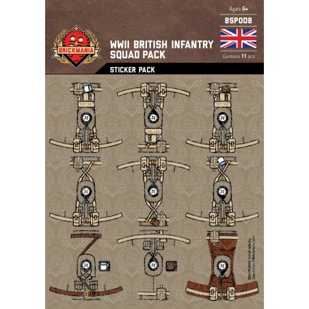 WW2 - Britse Infanterie - Sticker Pack