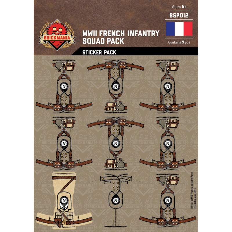 WK2 - Französische Infanterie - Sticker Pack