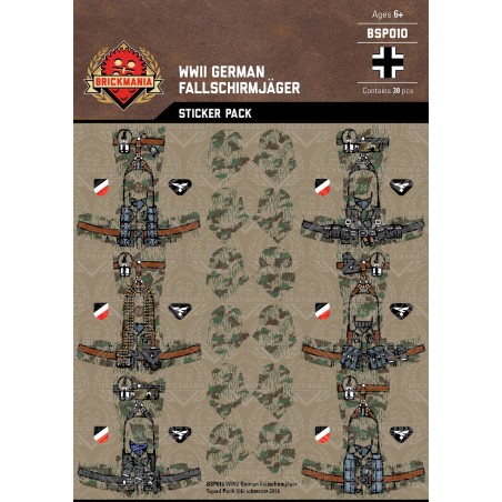 WW2 - German Fallschirmjäger - Sticker Pack