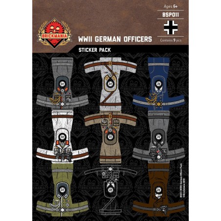 WW2 - German Officer - Sticker Pack