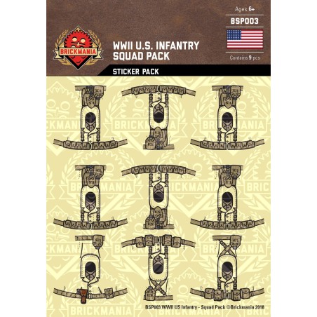 WK2 - U.S. Infanterie - Sticker Pack