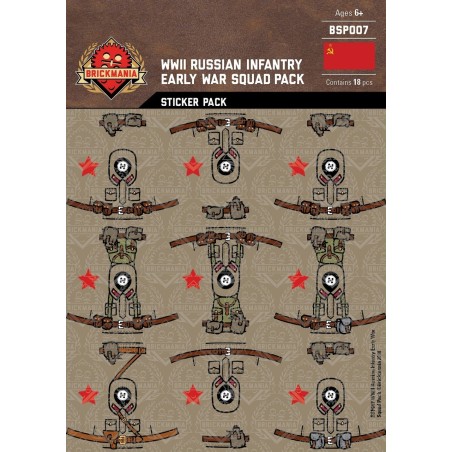 WK2 - Russische Infanterie - Sticker Pack