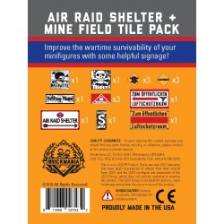 Air Raid Shelter & Mine Field Sign Tiles set