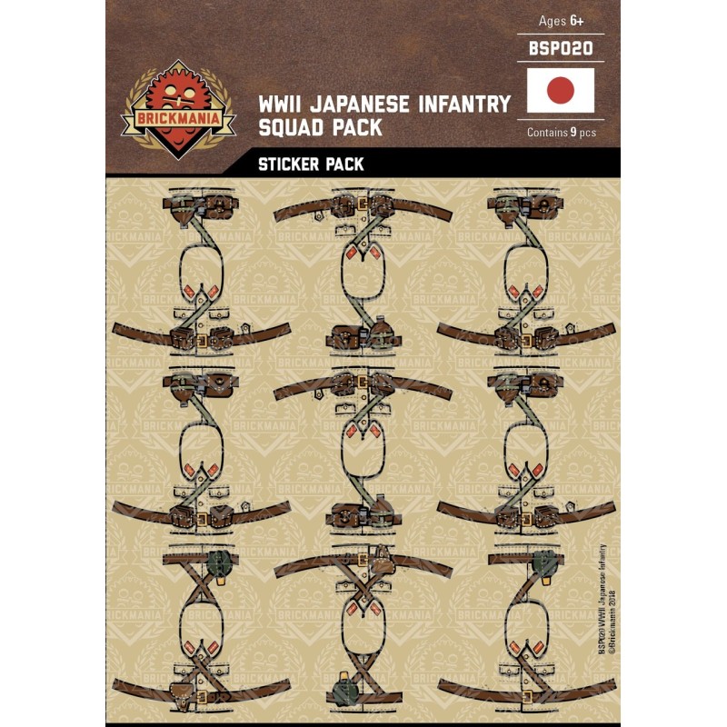 WK2 -  Japanese Infantry  - Sticker Pack