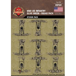 WW2 - U.S.  Infanterie - Sticker Pack