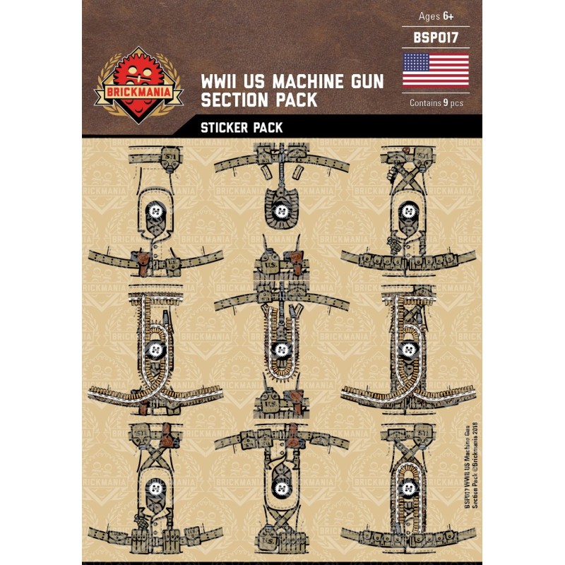 WK2 - US Machine Gun- Sticker Pack