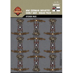 WW1 - German Infantry Early War  - Sticker Pack