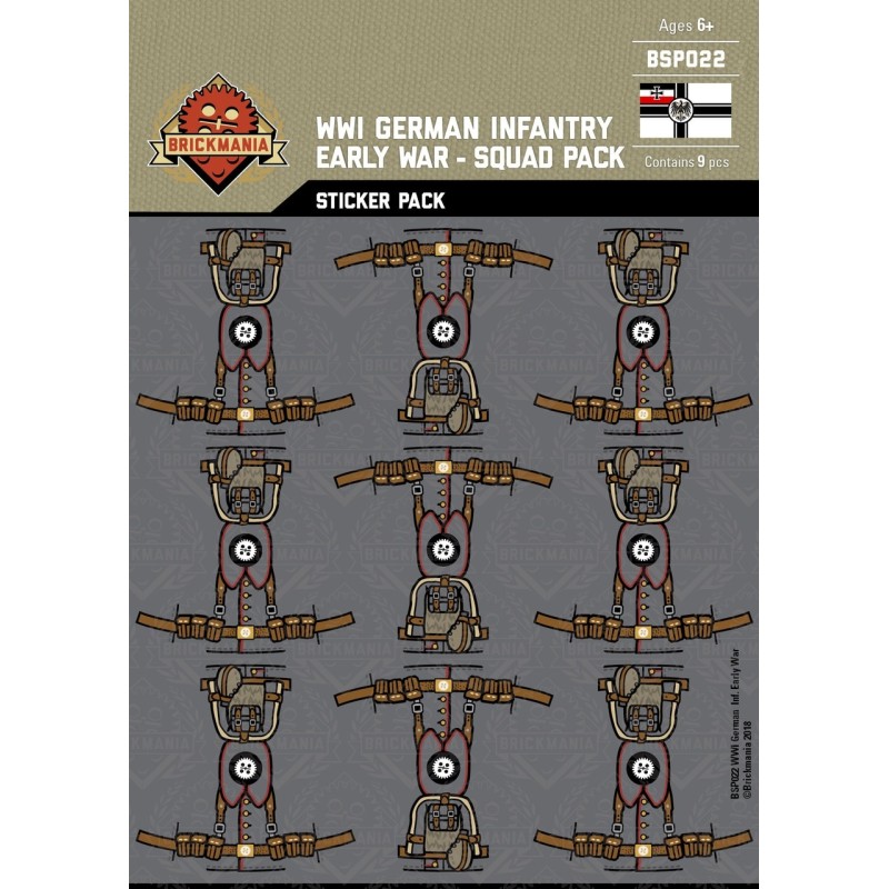 WW1 -German Infantry Early War - Sticker Pack