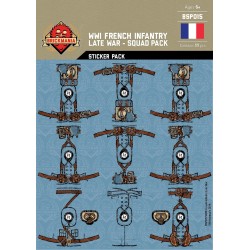 WW1 -French Infantary Late War - Sticker Pack