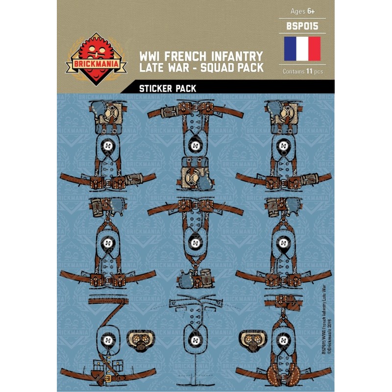 WW1 -French Infantary Late War - Sticker Pack