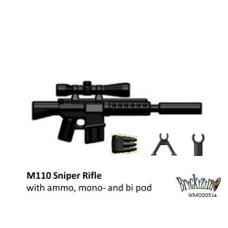 M110 Sniper Rifle mit ammo clip, mono- und bi pod